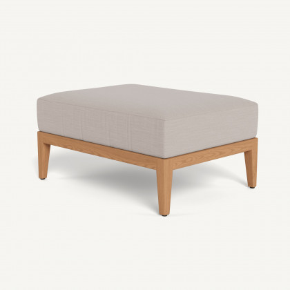 Harbour Avalon Ottoman - Teak Natural / Panama Marble