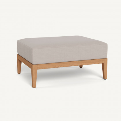 Harbour Avalon Ottoman - Teak Natural / Panama Marble