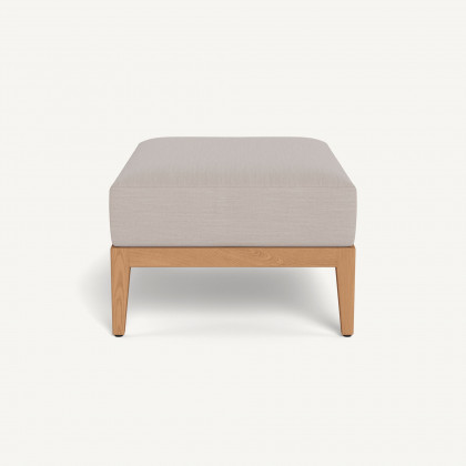 Harbour Avalon Ottoman - Teak Natural / Panama Marble