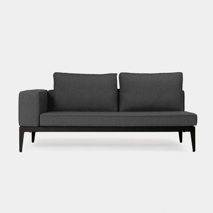 Harbour Balmoral 2 Seat 1 Arm L/R - Aluminum White, Siesta Indigo, Strapping White