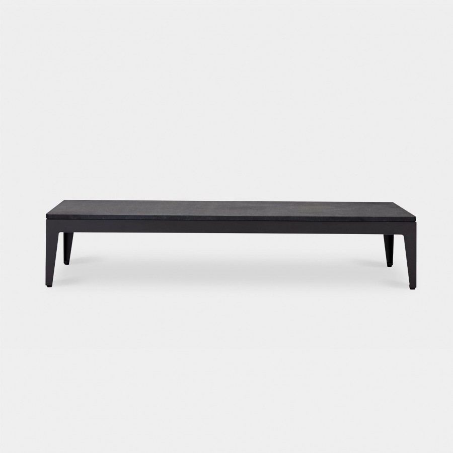 Harbour Balmoral Coffee Table - Aluminum Asteroid, Granite Black
