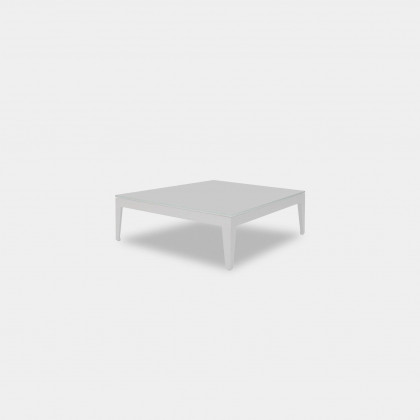 Harbour Balmoral Side Table - Aluminum White, Marble White
