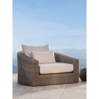 Harbour Barcelona 2 Seat Sofa - Wicker Gray / Copacabana Sand