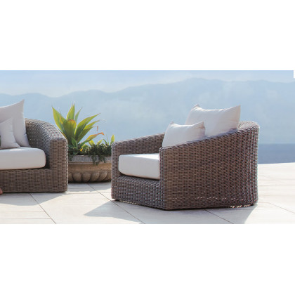 Harbour Barcelona 2 Seat Sofa - Wicker Gray / Copacabana Sand