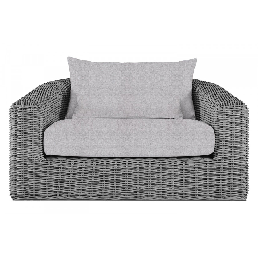 Harbour Barcelona Lounge Chair - Wicker Gray, Copacabana Sand