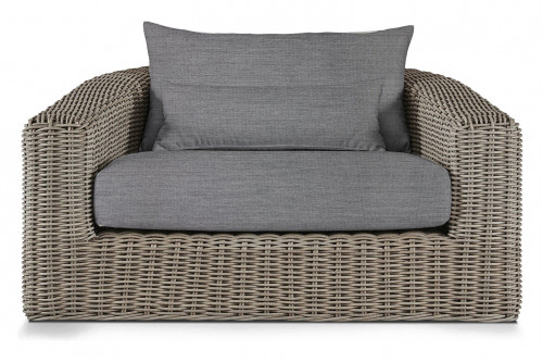 Harbour™ Barcelona Lounge Chair - Wicker Taupe / Lisos Piedra