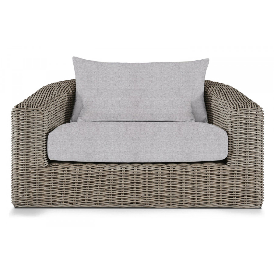 Harbour Barcelona Lounge Chair - Wicker Taupe, Copacabana Sand