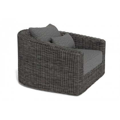 Harbour Barcelona Lounge Chair - Wicker Taupe, Copacabana Sand