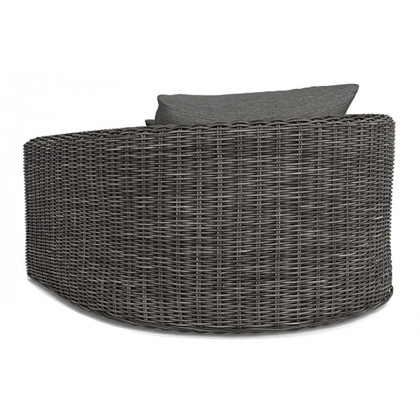 Harbour Barcelona Lounge Chair - Wicker Taupe, Copacabana Sand