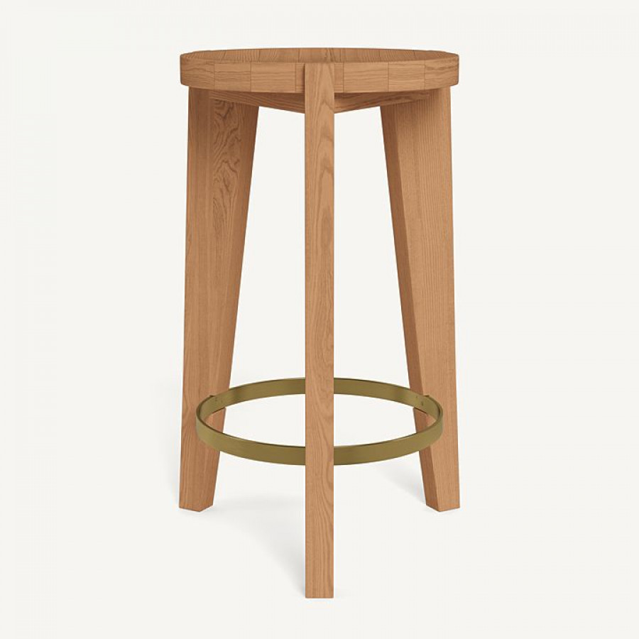 Harbour Bari Bar Stool in Teak Natural