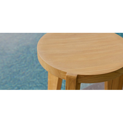 Harbour Bari Bar Stool in Teak Natural