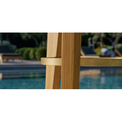 Harbour Bari Bar Stool in Teak Natural
