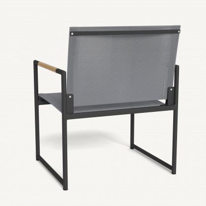 Harbour Breeze Club Chair - Aluminum Asteroid / Batyline Silver