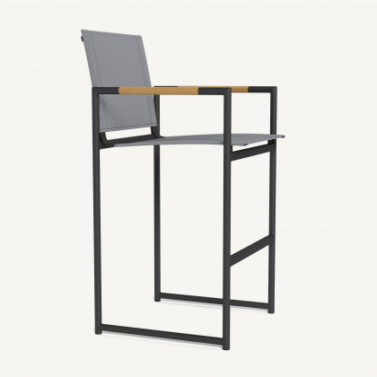 Harbour Breeze Counter Stool - Aluminum Asteroid / Batyline Silver