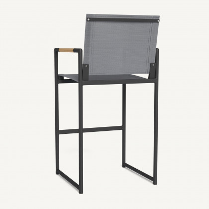 Harbour Breeze Counter Stool - Aluminum Asteroid / Batyline Silver