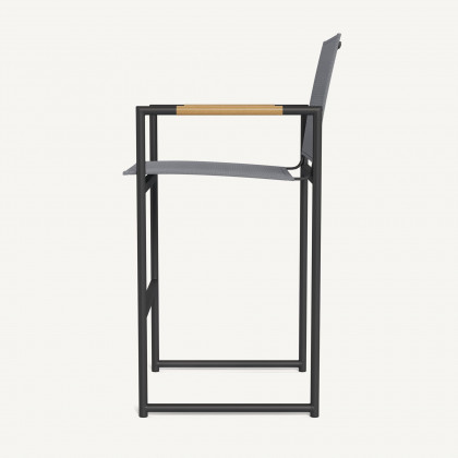 Harbour Breeze Counter Stool - Aluminum Asteroid / Batyline Silver
