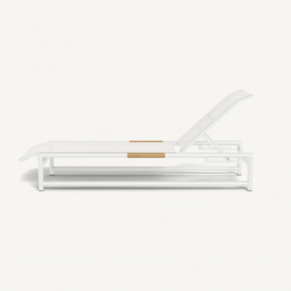 Harbour Breeze Sun Lounge - Aluminum White / Batyline White