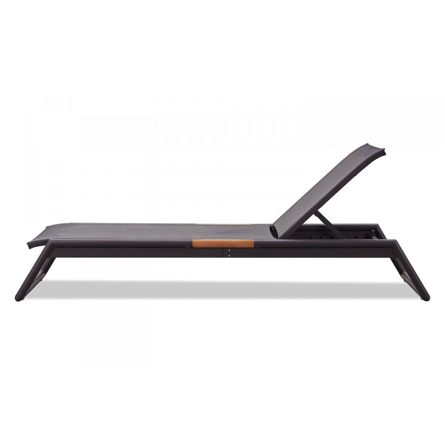 Harbour Breeze Stacking Sun Lounge - Aluminum Asteroid