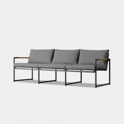 Harbour Breeze 3 Seat Sofa - Aluminum White, Siesta Slate, Batyline White