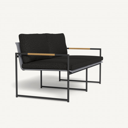 Harbour Breeze 2 Seat Sofa - Aluminum Asteroid / Copacabana Midnight / Batyline Silver