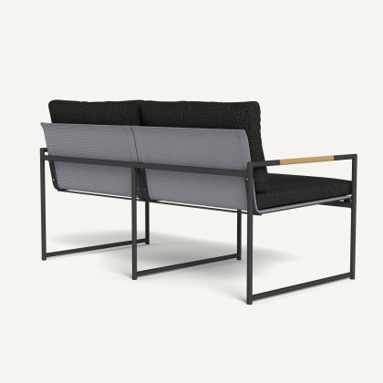 Harbour Breeze 2 Seat Sofa - Aluminum Asteroid / Copacabana Midnight / Batyline Silver