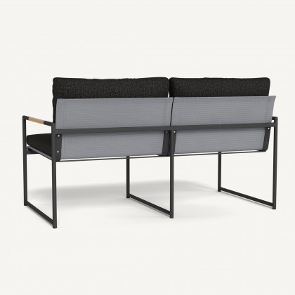 Harbour Breeze 2 Seat Sofa - Aluminum Asteroid / Copacabana Midnight / Batyline Silver