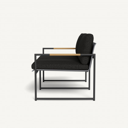 Harbour Breeze 2 Seat Sofa - Aluminum Asteroid / Copacabana Midnight / Batyline Silver