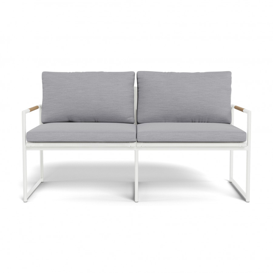 Harbour Breeze 2 Seat Sofa - Aluminum White / Panama Cloud / Batyline White