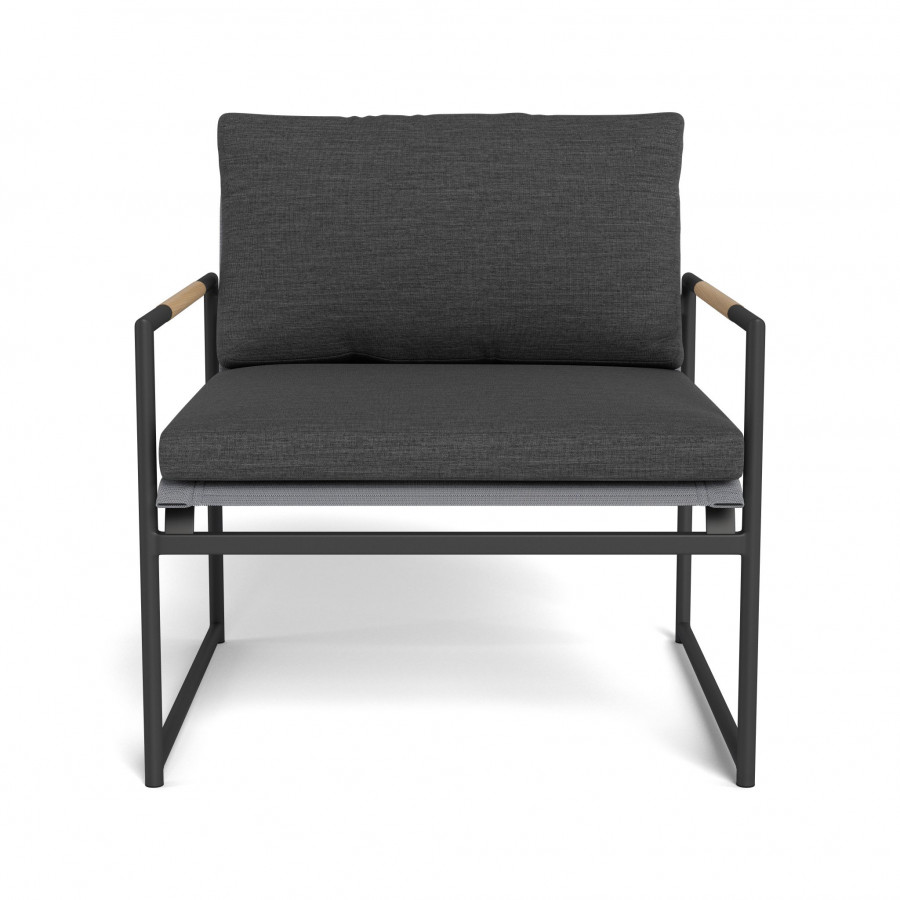 Harbour Breeze Lounge Chair - Aluminum Asteroid / Lisos Grafito / Batyline Silver