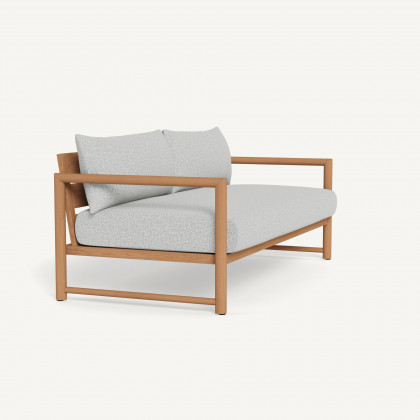Harbour Breeze Xl Teak 2 Seat Sofa - Teak Natural / Copacabana Sand