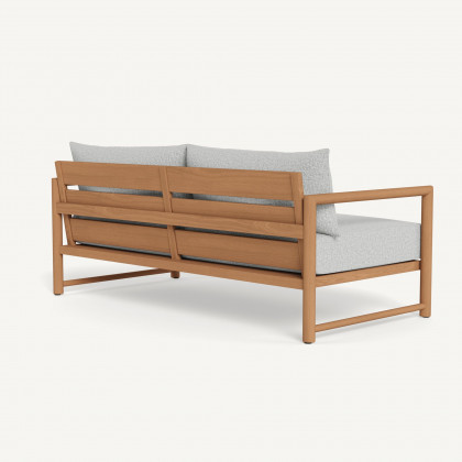 Harbour Breeze Xl Teak 2 Seat Sofa - Teak Natural / Copacabana Sand