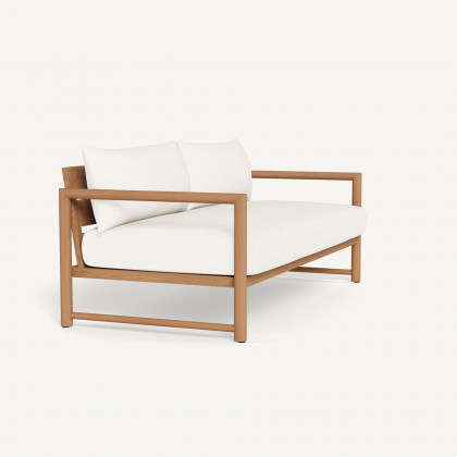 Harbour Breeze Xl Teak 2 Seat Sofa - Teak Natural / Panama Blanco