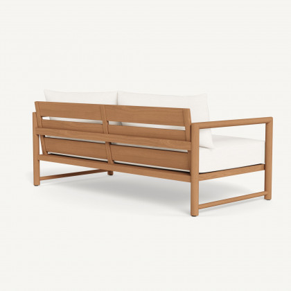 Harbour Breeze Xl Teak 2 Seat Sofa - Teak Natural / Panama Blanco