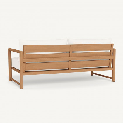 Harbour Breeze Xl Teak 2 Seat Sofa - Teak Natural / Panama Blanco