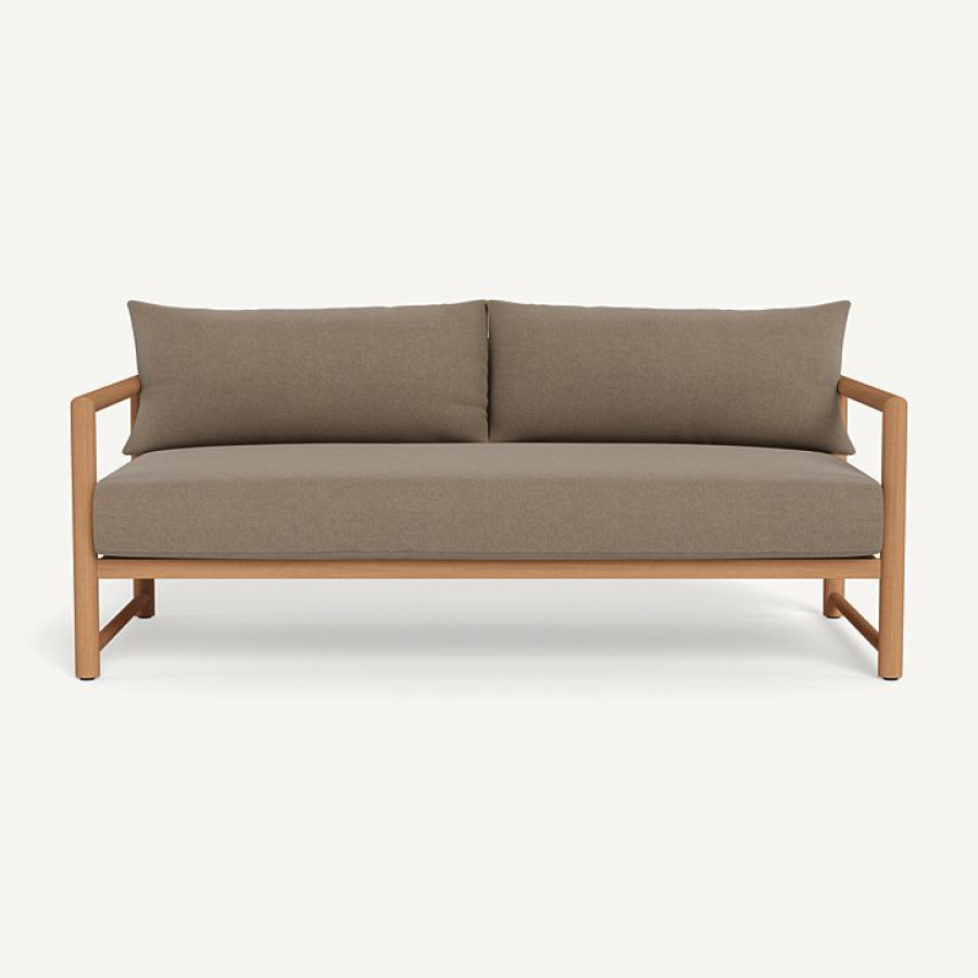 Harbour Breeze Xl Teak 2 Seat Sofa - Teak Natural / Panama Coco