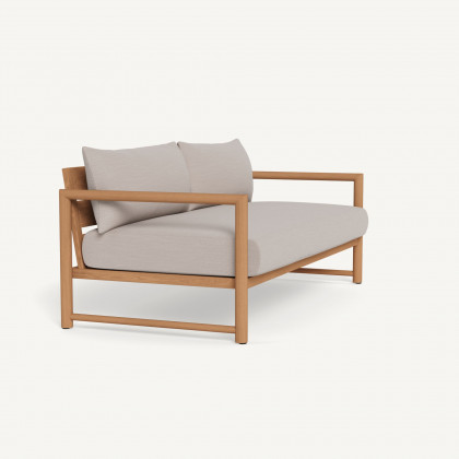 Harbour Breeze Xl Teak 2 Seat Sofa - Teak Natural / Panama Marble