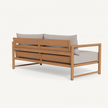 Harbour Breeze Xl Teak 2 Seat Sofa - Teak Natural / Panama Marble