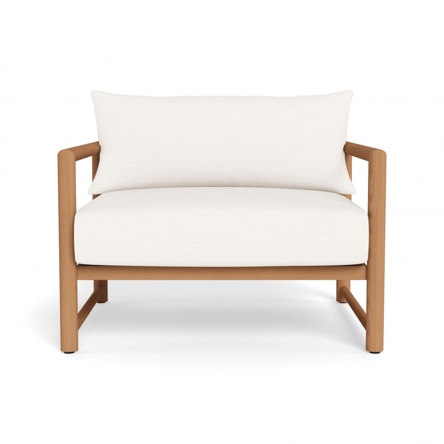 Harbour Breeze Xl Teak Lounge Chair - Teak Natural / Panama Grafito