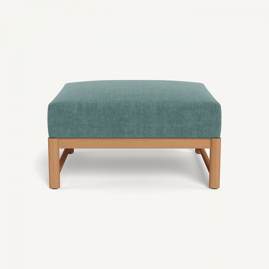 Harbour Breeze Xl Teak Ottoman - Teak Natural / Altona Dew