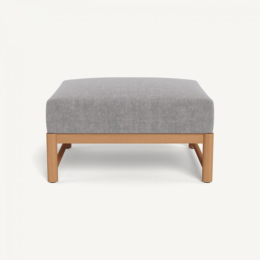 Harbour Breeze Xl Teak Ottoman - Teak Natural / Altona Dove