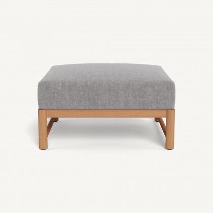 Harbour Breeze Xl Teak Ottoman - Teak Natural / Altona Dove