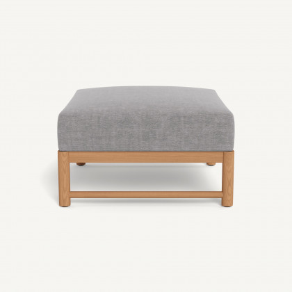Harbour Breeze Xl Teak Ottoman - Teak Natural / Altona Dove