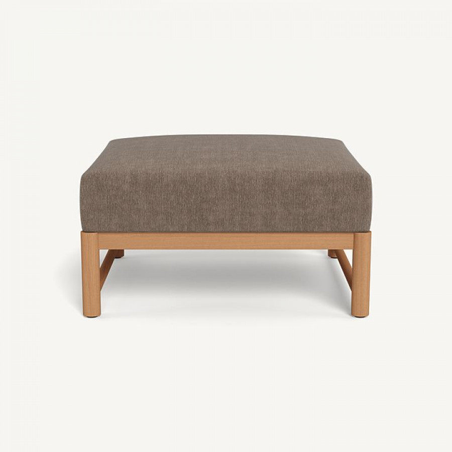 Harbour Breeze Xl Teak Ottoman - Teak Natural / Altona Mink