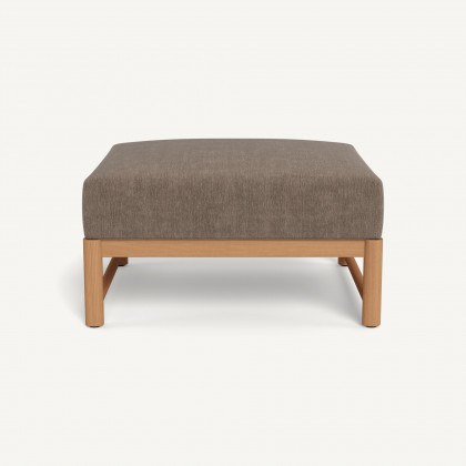 Harbour Breeze Xl Teak Ottoman - Teak Natural / Altona Mink