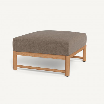 Harbour Breeze Xl Teak Ottoman - Teak Natural / Altona Mink