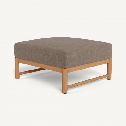 Harbour Breeze Xl Teak Ottoman - Teak Natural / Altona Mink