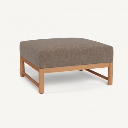 Harbour Breeze Xl Teak Ottoman - Teak Natural / Altona Mink