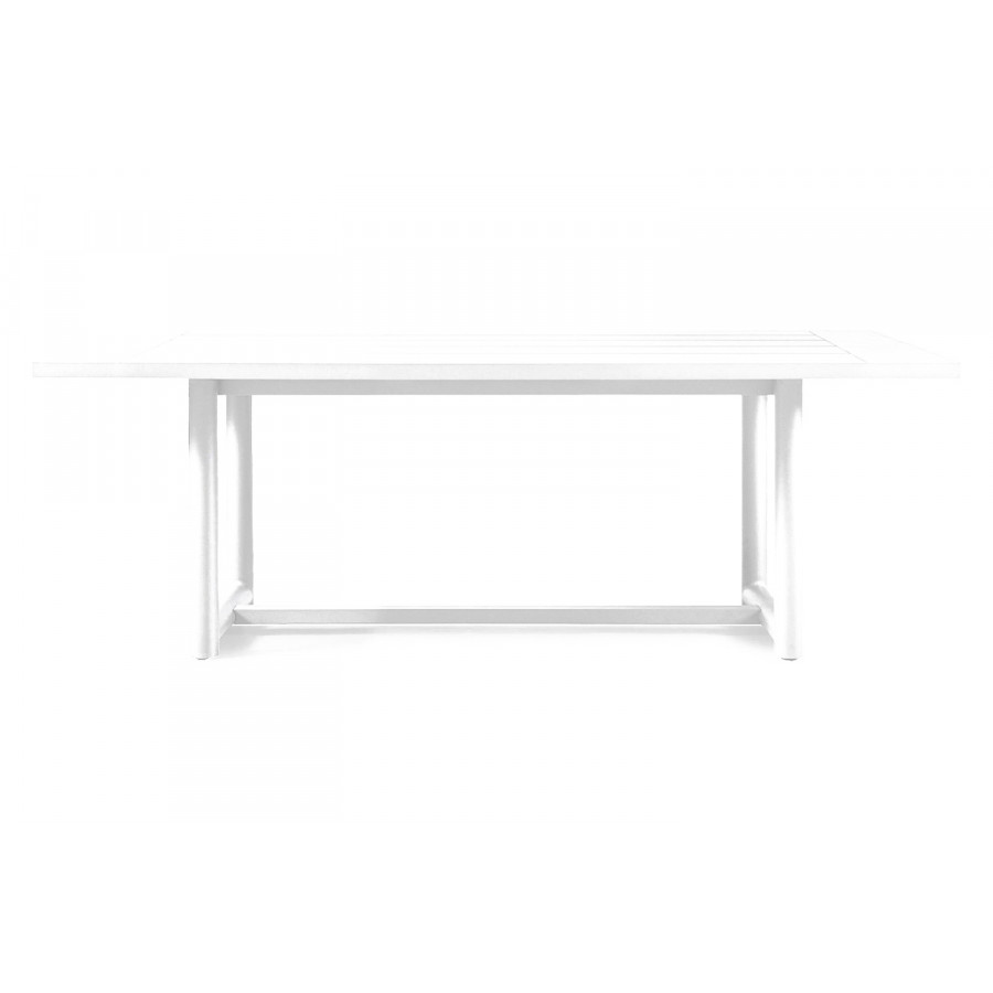 Harbour Breeze Xl Dining Table 79" - Aluminum White