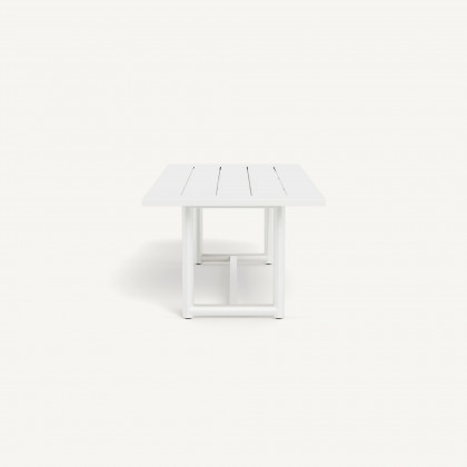 Harbour Breeze Xl Aluminum Dining Table 102" - Aluminum White