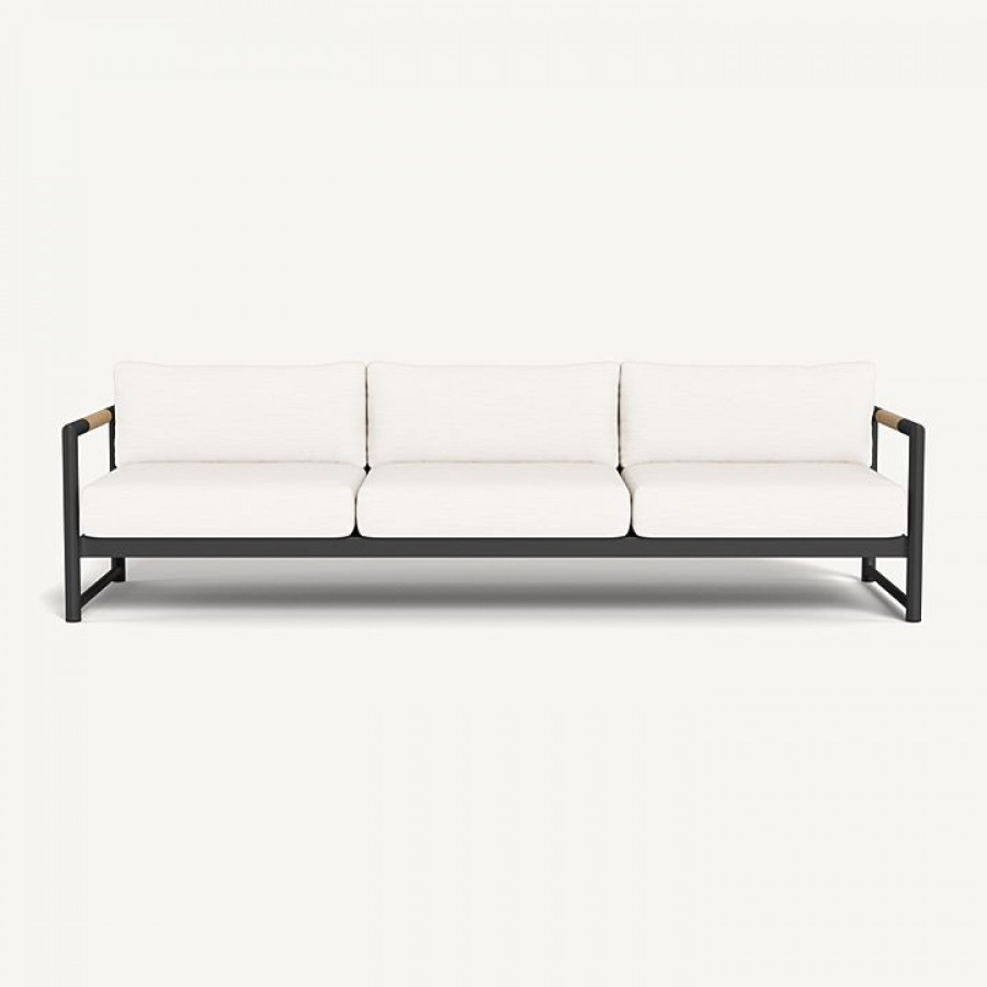 Harbour Breeze Xl Aluminum 3 Seat Sofa - Aluminum Asteroid / Lisos Piedra
